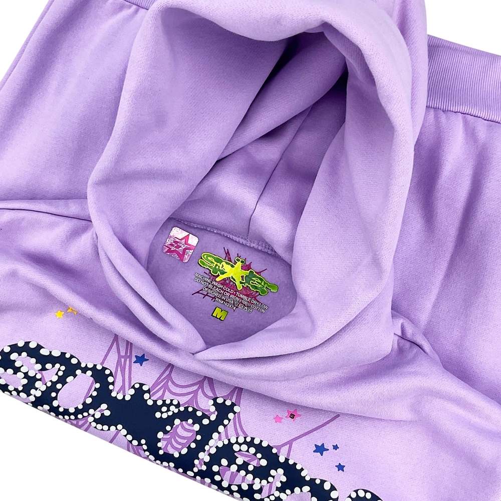 Sp5der Acai Pullover Hoodie Purple | Spider Worldwide - Picture 3 of 3